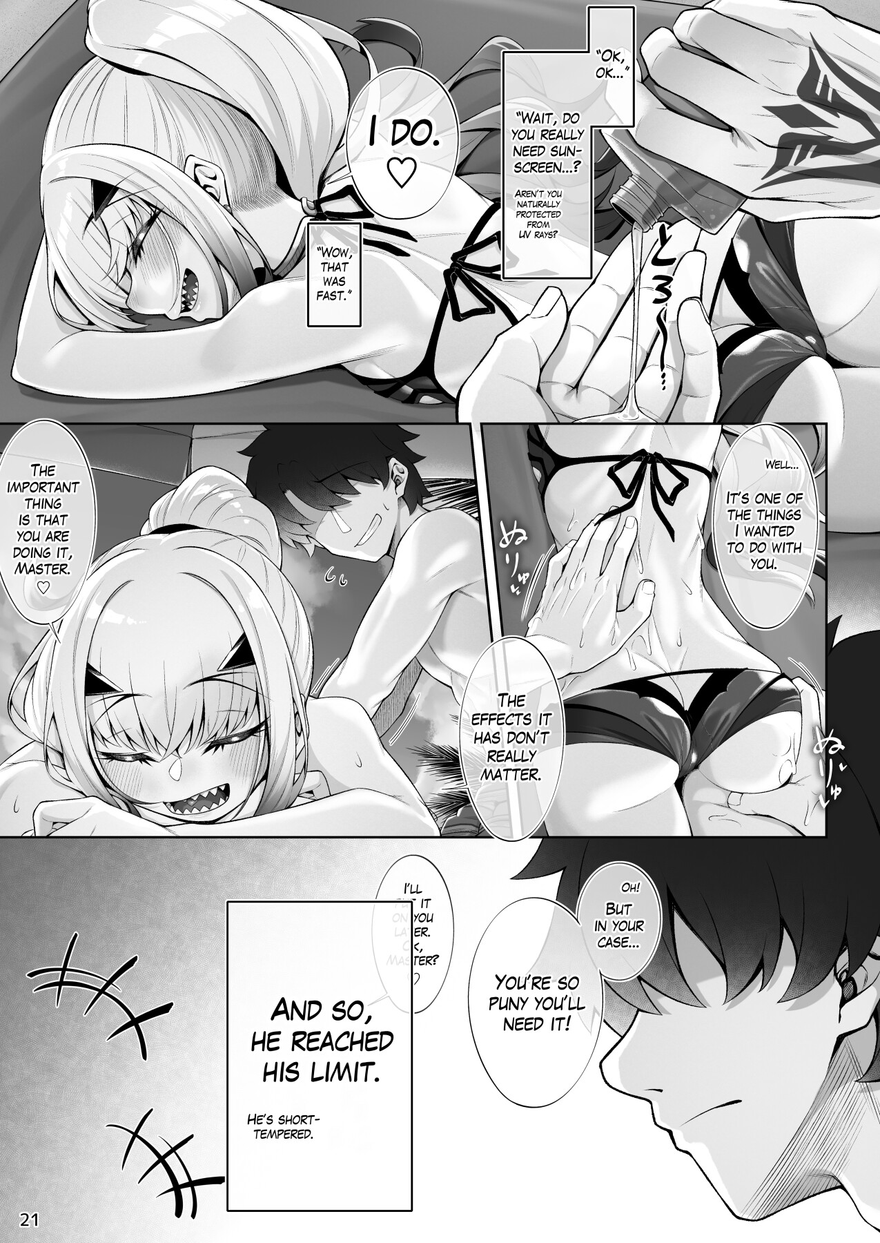 Hentai Manga Comic-Doing all kinds of lewd things with Melusine in her swimsuit-Read-21
